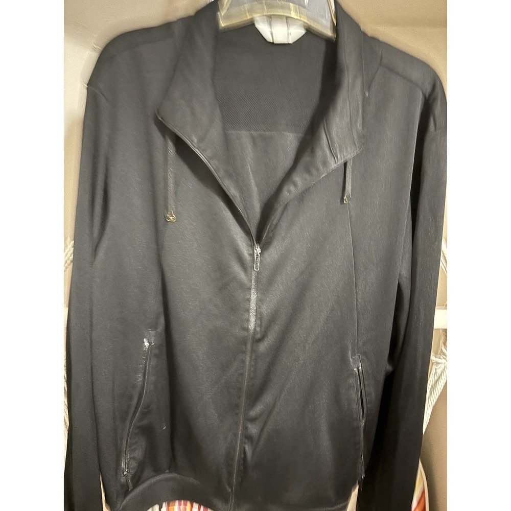 Calvin Klein Track Jacket‎ Men's Black Activewear Slim Fit Coupe Cintree Size L